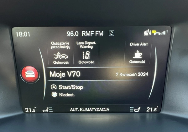 Volvo V70 cena 38000 przebieg: 421800, rok produkcji 2015 z Kraków małe 781